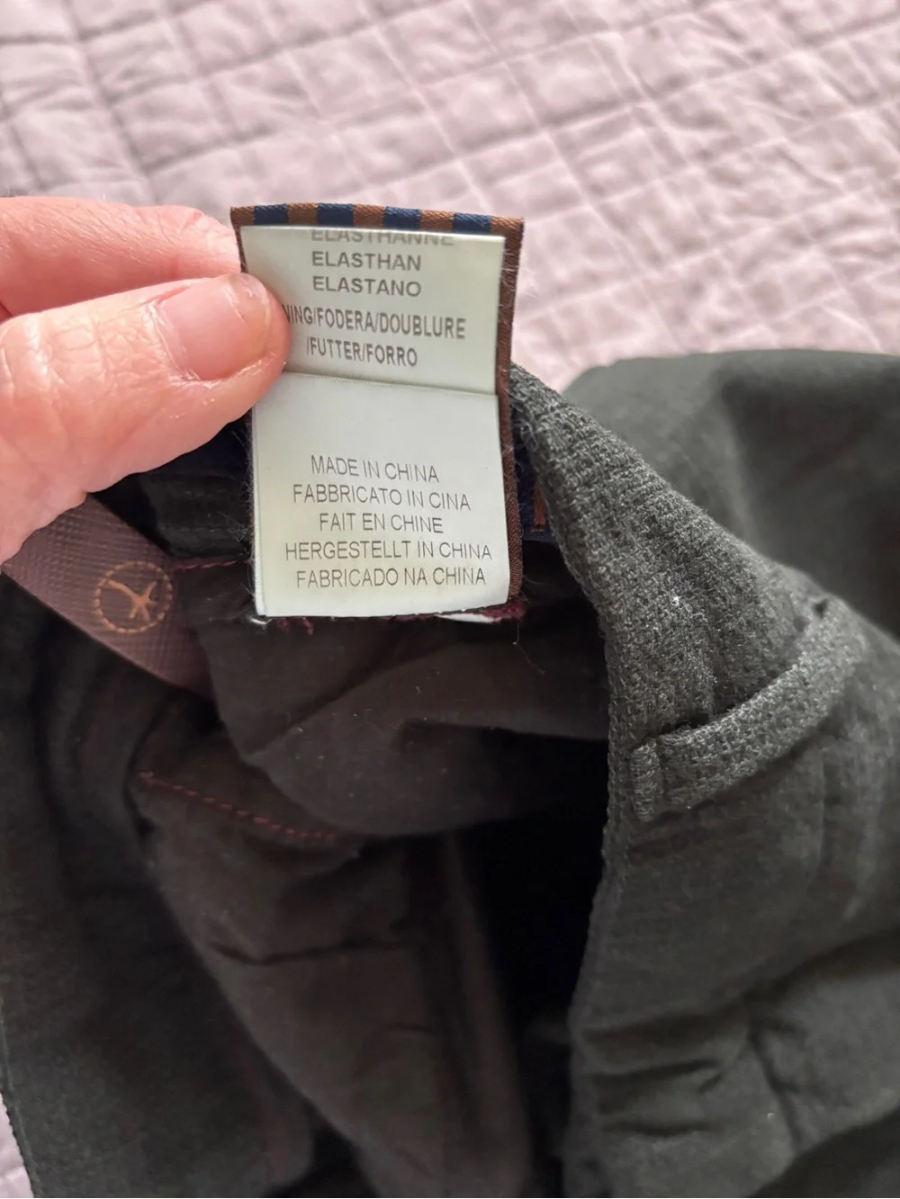 AT. P. Co Dan Men's Dark Slim high end textured Chinos size 50 34 x30